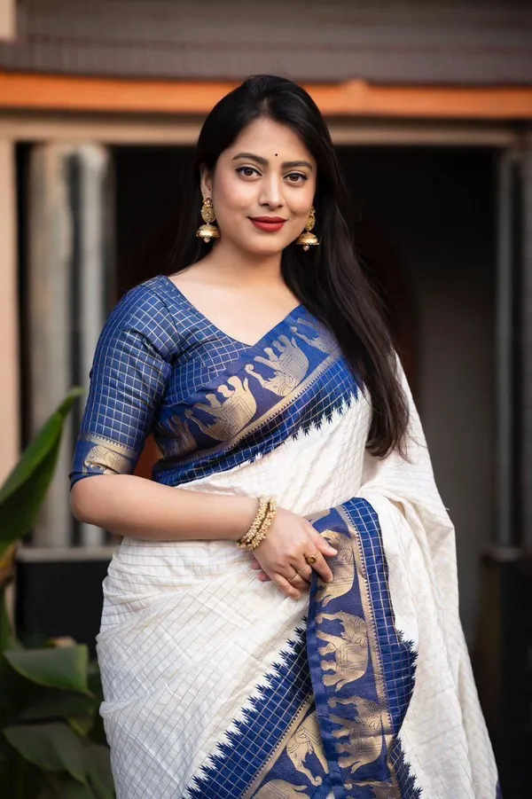 White_Cotton_Silk_Woven_Banarasi_Regular_Saree_For_Women