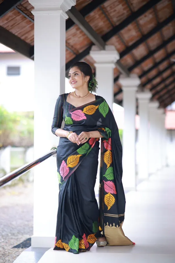 Black_Cotton_Silk_Printed_Regular_Saree_For_Women