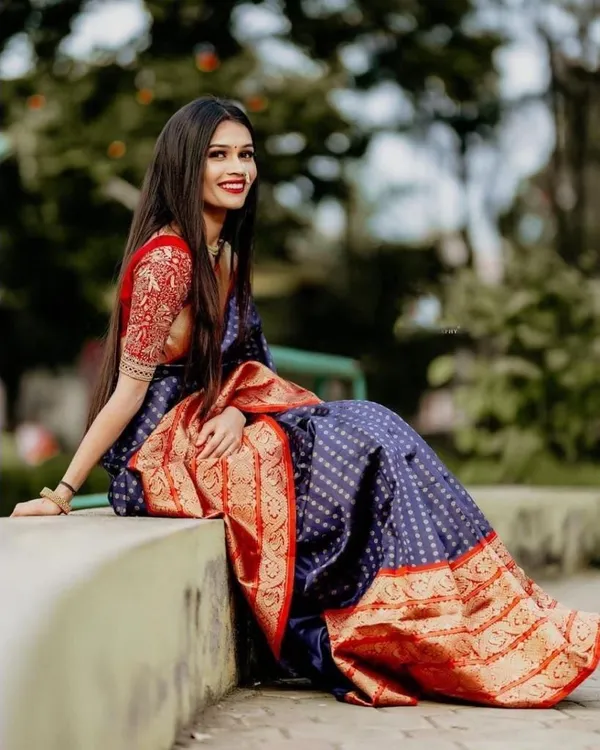 Blue_Cotton_Silk_Printed_Woven_Banarasi_Saree_For_Women