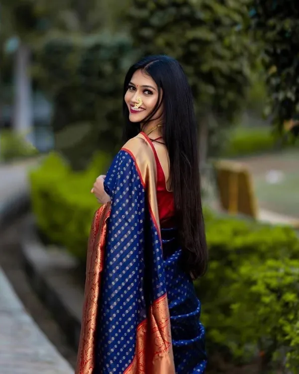 Blue_Cotton_Silk_Printed_Woven_Banarasi_Saree_For_Women