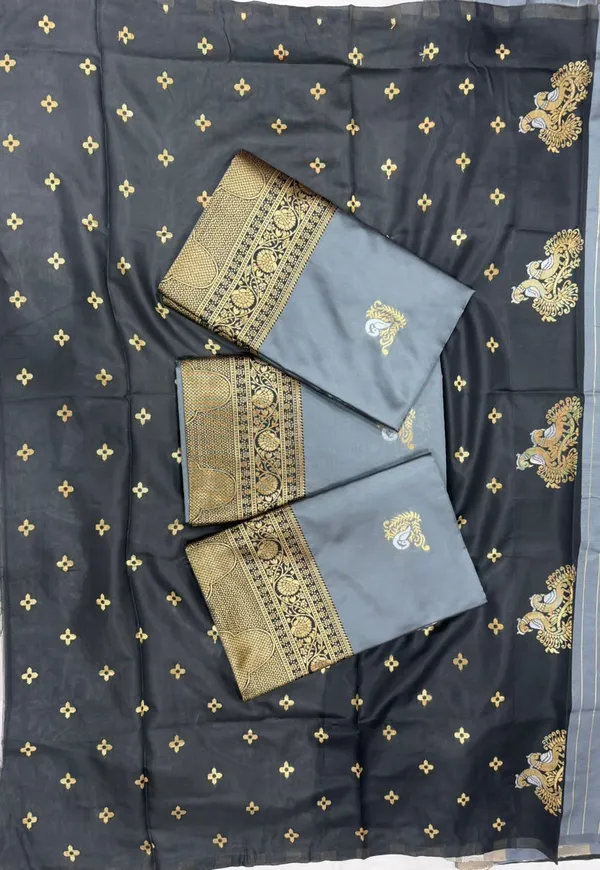 Grey_Silk_Blend_Woven_Regular_Saree_For_Women