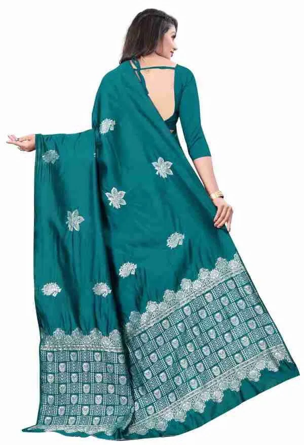 Purple_Silk_Blend_Floral_Woven_Bollywood_Saree_For_Women