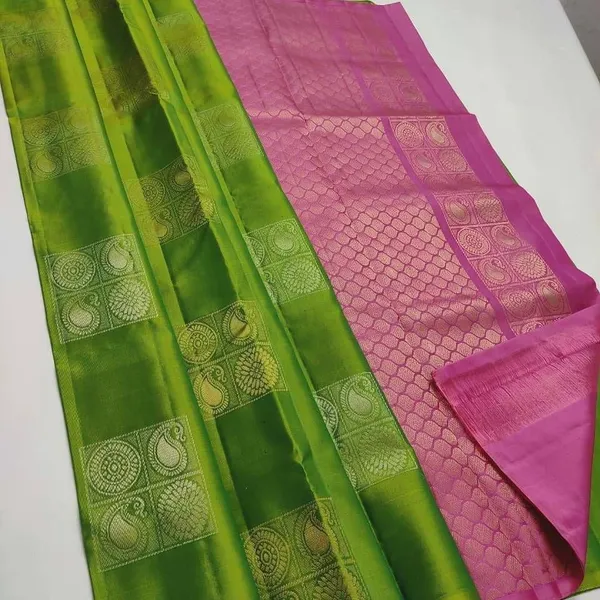Green_Cotton_Silk_Printed_Banarasi_Saree_For_Women