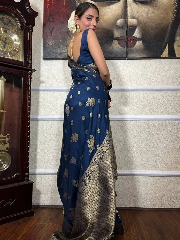 Blue_Cotton_Silk_Woven_Banarasi_Embroidered_Saree_For_Women