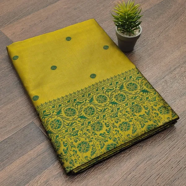 Yellow_Cotton_Silk_Temple_Border_Jacquard_Regular_Saree_For_Women