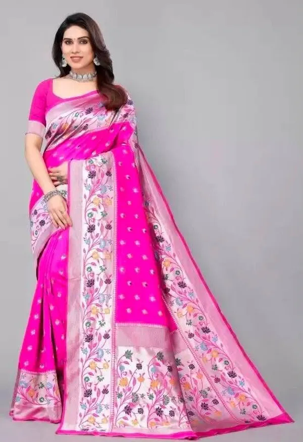 Pink_Cotton_Silk_Jacquard_Regular_Saree_For_Women