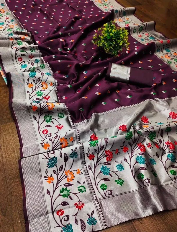 Maroon_Cotton_Silk_Woven_Banarasi_Regular_Saree_For_Women