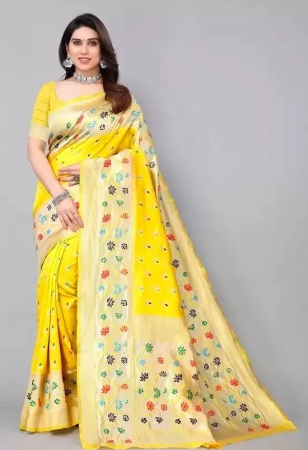 Yellow_Cotton_Silk_Woven_Brocade_Regular_Saree_For_Women