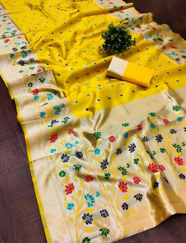 Yellow_Cotton_Silk_Woven_Brocade_Regular_Saree_For_Women