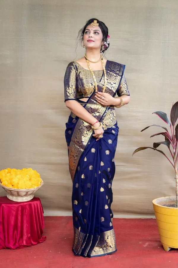 Blue_Cotton_Silk_Woven_Banarasi_Saree_For_Women