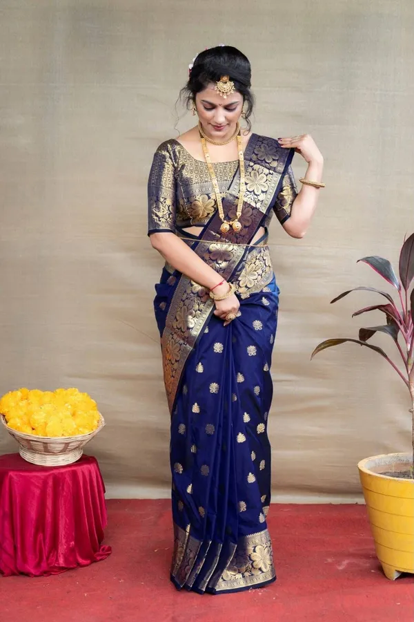 Blue_Cotton_Silk_Woven_Banarasi_Saree_For_Women