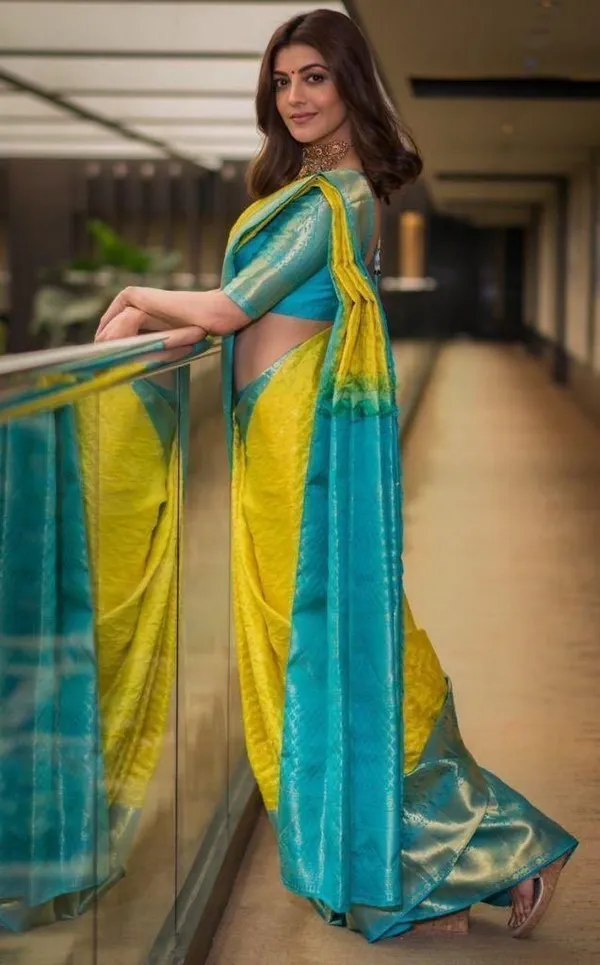 Yellow_Cotton_Silk_Geometric_Woven_Regular_Saree_For_Women