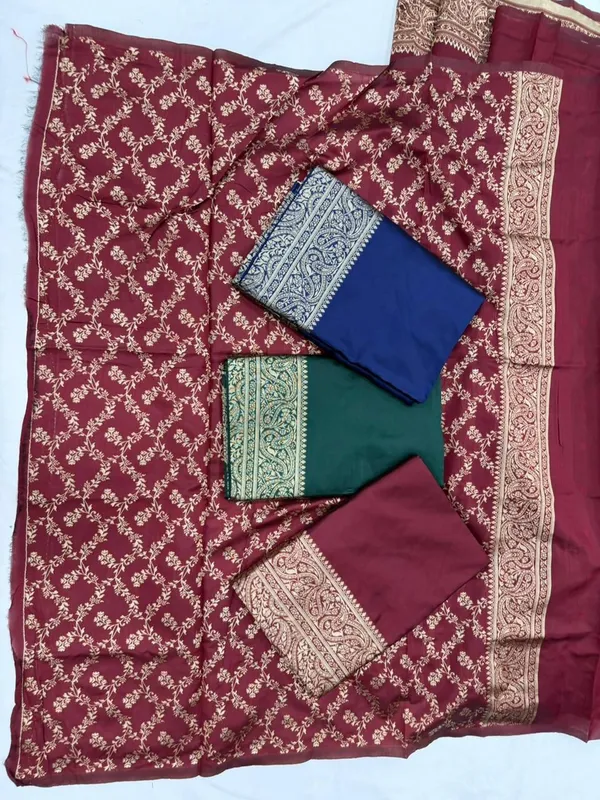 Maroon_Cotton_Silk_Woven_Banarasi_Saree_For_Women