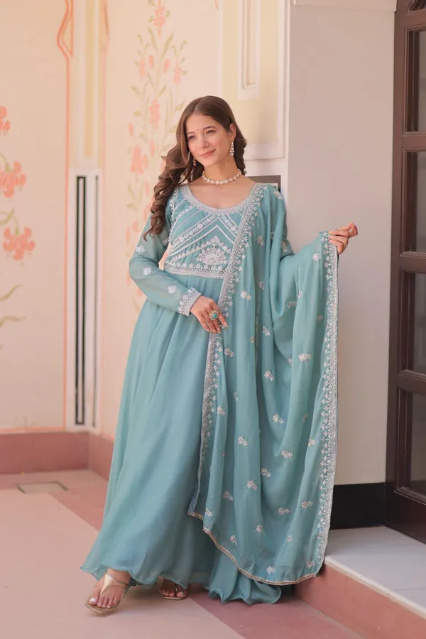Sky_Blue_Color_Beautiful_Gown_in_Georgette_FAbric