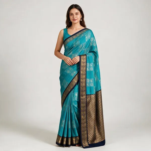 Light_Blue_Cotton_Silk_Printed_Banarasi_Regular_Saree_For_Women