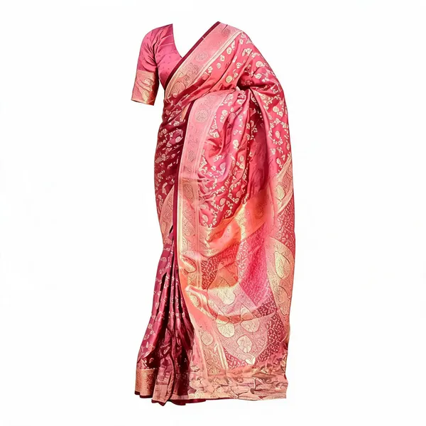 Pink_Cotton_Silk_Floral_Print_Bollywood_Saree_For_Women