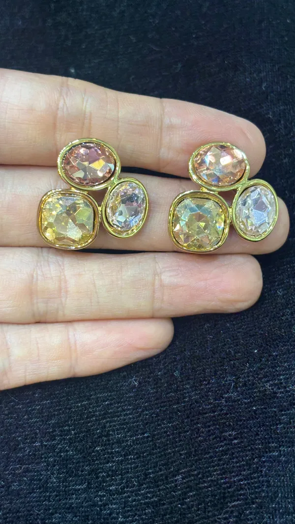 The_Pink_Champagne__Prism_Trio_Studs