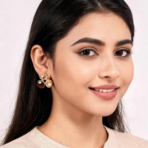 Spiced_Topaz_&_Champagne_Trio_Studs