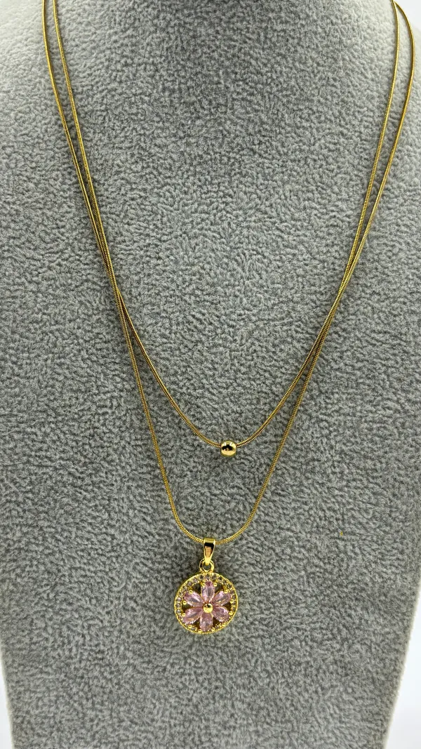The_Solis_Pink_Flower_Medallion_Necklace