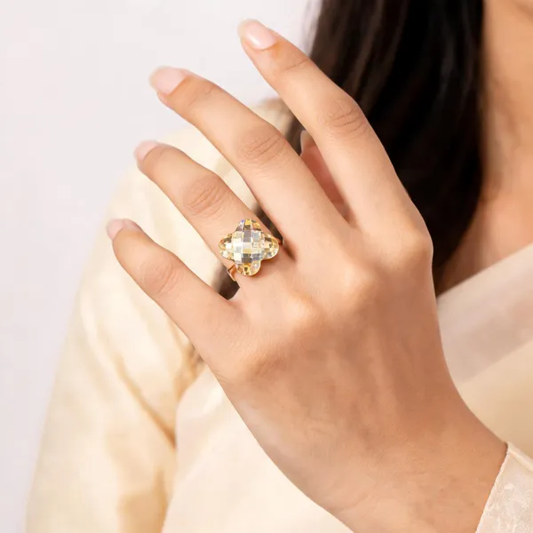 The_Honey_Citrine_Clover_Cocktail_Ring
