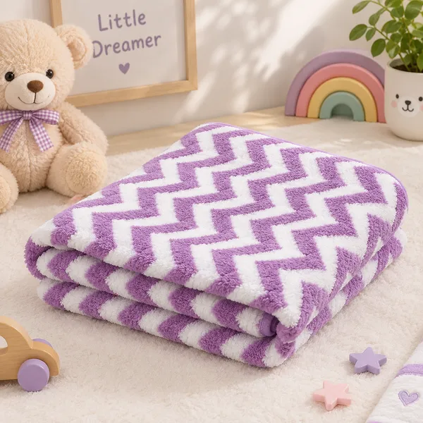 Purple_And_White_Premium_Cotton_Towel