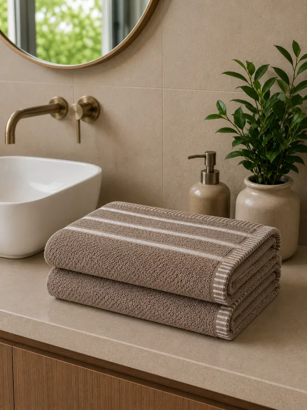 Beige_Premium_Cotton_Textured_Border_Bath_Towel