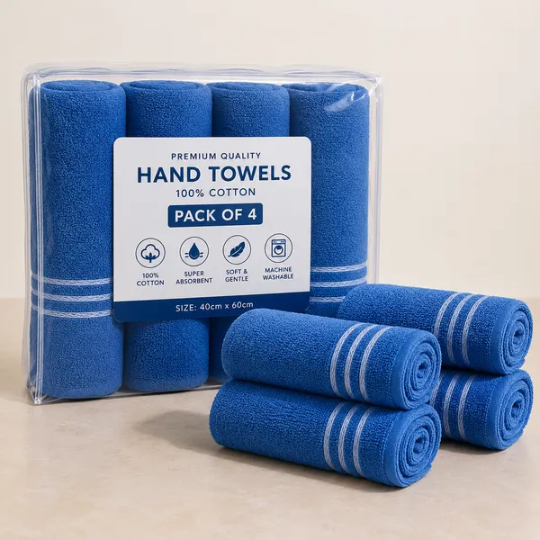 Premium_Cotton_Blue_Hand_towel-_Pack_of_4