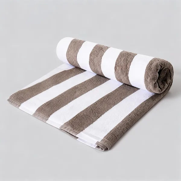 Mocha_Taupe_And_White_Premium_Cotton_Towel