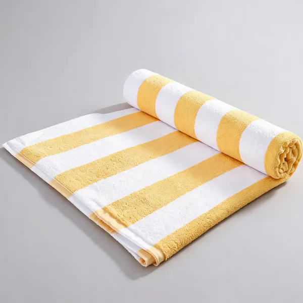 Yellow_And_White_Premium_Cotton_Towel