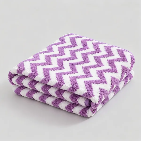 Purple_And_White_Premium_Cotton_Towel