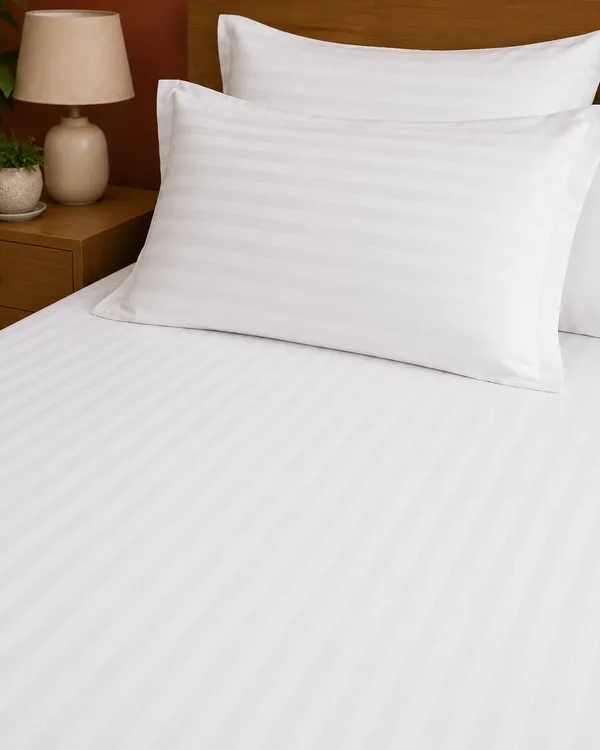 White_Premium_Micro_Cotton_Bedsheet