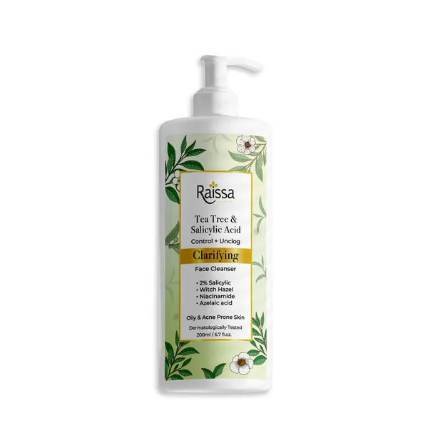 Raissa_Clarifying_Face_Wash_for_oily_Acne_prone_skin_–_2%_Salicylic_Acid,_Azelaic_Acid,_Tea_Tree_Oil,_Niacinamide|_reduces_Acne_&_post_acne_marks,_Oil_Control,_Pore_Minimizing_|_For_Men_&_Women_|200_ml