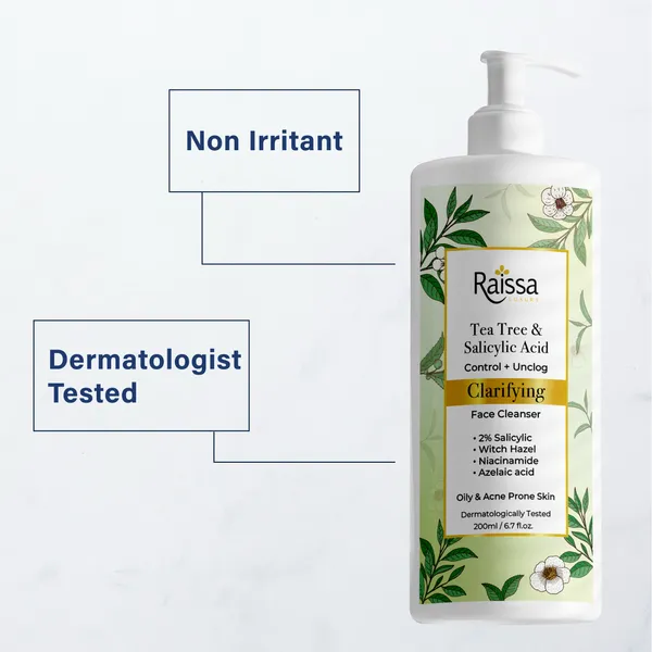 Raissa_Clarifying_Face_Wash_for_oily_Acne_prone_skin_–_2%_Salicylic_Acid,_Azelaic_Acid,_Tea_Tree_Oil,_Niacinamide|_reduces_Acne_&_post_acne_marks,_Oil_Control,_Pore_Minimizing_|_For_Men_&_Women_|200_ml