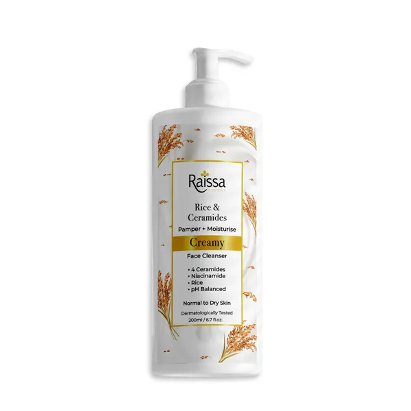 Raissa_Rice_&_Ceramides_soap_free_Face_Wash_for_Normal_to_Dry_Skin,_|Creamy_Cleanser_with_4_Ceramides,_Niacinamide_&_Rice_Extract_|200ml