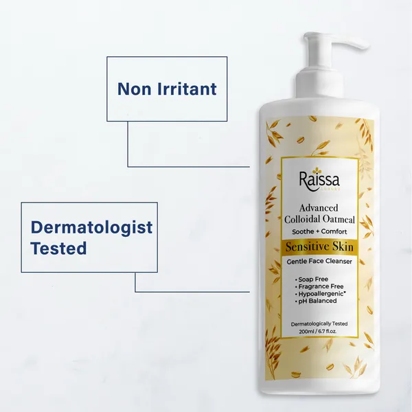Raissa_Colloidal_Oatmeal_Face_Wash_Cleanser_for_Sensitive_Skin_|_Hypoallergenic,_Fragrance_Free,_pH_Balanced_Silicone_Free_|_For_Men_&_Women_|200ml
