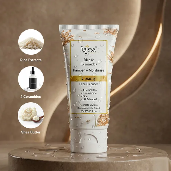 Raissa_Rice_&_Ceramides_Face_Wash_for_Normal_to_Dry_Skin,_50ml_|_Brightening_Cleanser_with_4_Ceramides,_Niacinamide_&_Rice_Extract_-_Pack_of_2