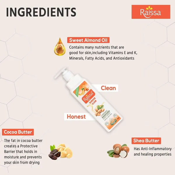 Raissa_Almond_Glow_Intense_Moisture_Body_Lotion_300ml_|_Natural_Almond_Oil_Aloe_Vera_Cocoa_Shea_Butters_|_Paraben_Free_Alcohol_Free_No_Colors_|_For_Dry_Skin_Men_Women_Daily_Use