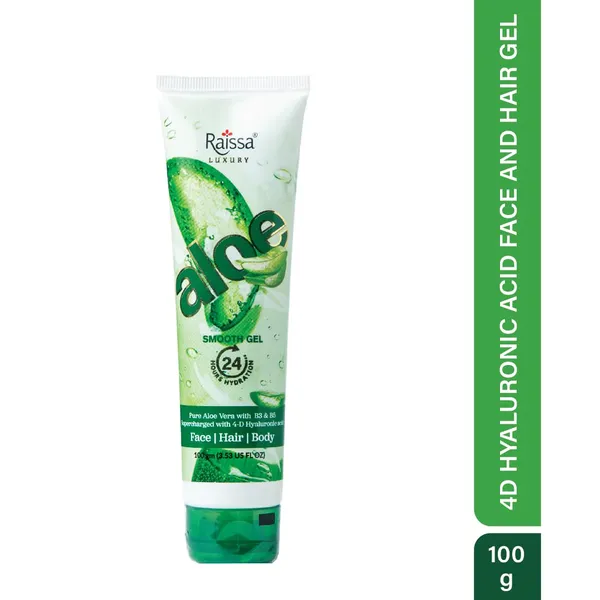 Raissa_4D_Hyaluronic_Acid_Aloe_Vera_Gel_|_Pure_Aloe_Vera_with_Niacinamide_&_D-Panthenol_|_For_Face,_Hair_&_Body_|_Gel_Moisturizer_for_Deep_Hydration_&_Skin_Plumping_|_100g_|_Unisex