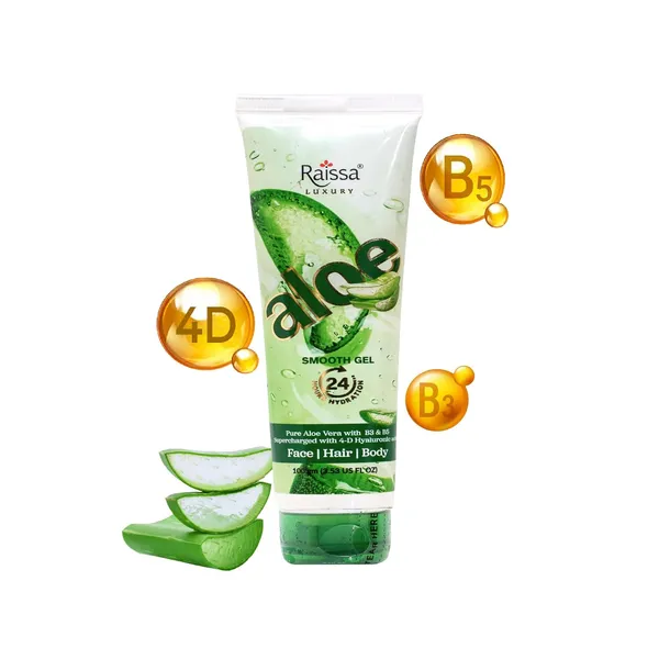 Raissa_4D_Hyaluronic_Acid_Aloe_Vera_Gel_|_Pure_Aloe_Vera_with_Niacinamide_&_D-Panthenol_|_For_Face,_Hair_&_Body_|_Gel_Moisturizer_for_Deep_Hydration_&_Skin_Plumping_|_100g_|_Unisex
