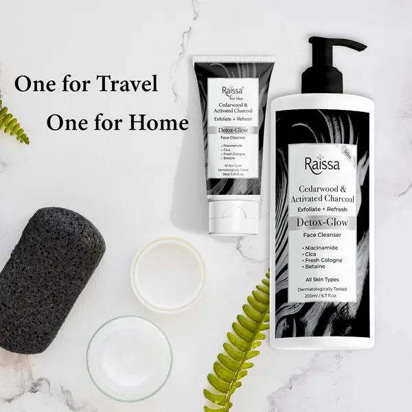 Raissa_Men’s_Soap_Free_Face_Wash_with_Activated_Charcoal,_Cedarwood_&_Niacinamide_|Glow,_Detox,_Brightening,_Anti_pollution,_Deep_Cleansing,_Oil_Control_&_Pore_Care_|_50ml_-_Pack_of_2