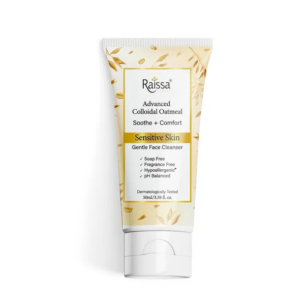 Raissa_Colloidal_Oatmeal_Face_Wash_Cleanser_for_Sensitive_Skin_|_Hypoallergenic,_Fragrance_Free,_pH_Balanced_Silicone_Free_|_For_Men_&_Women_|200ml