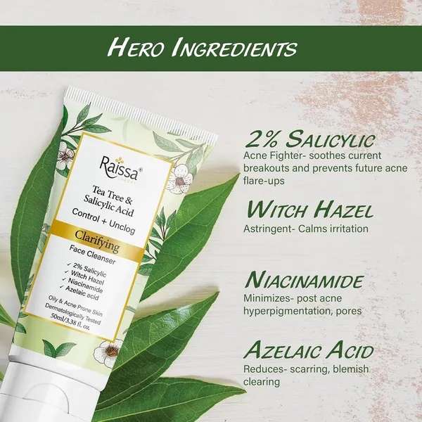 Raissa_Clarifying_Face_Wash_for_oily_Acne_prone_skin_–_2%_Salicylic_Acid,_Azelaic_Acid,_Tea_Tree_Oil,_Niacinamide|_reduces_Acne_&_post_acne_marks,_Oil_Control,_Pore_Minimizing_|_For_Men_&_Women_|50_ml_-_Pack_of_2