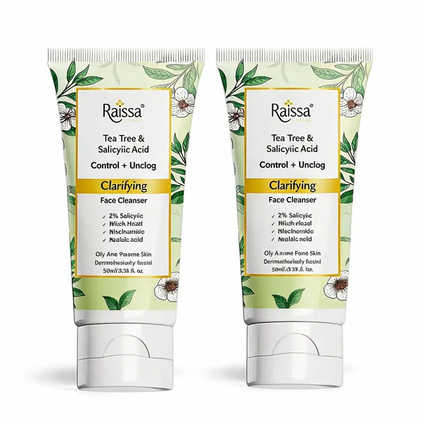 Raissa_Clarifying_Face_Wash_for_oily_Acne_prone_skin_–_2%_Salicylic_Acid,_Azelaic_Acid,_Tea_Tree_Oil,_Niacinamide|_reduces_Acne_&_post_acne_marks,_Oil_Control,_Pore_Minimizing_|_For_Men_&_Women_|50_ml_-_Pack_of_2