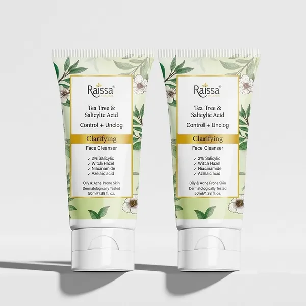 Raissa_Clarifying_Face_Wash_for_oily_Acne_prone_skin_–_2%_Salicylic_Acid,_Azelaic_Acid,_Tea_Tree_Oil,_Niacinamide|_reduces_Acne_&_post_acne_marks,_Oil_Control,_Pore_Minimizing_|_For_Men_&_Women_|50_ml_-_Pack_of_2