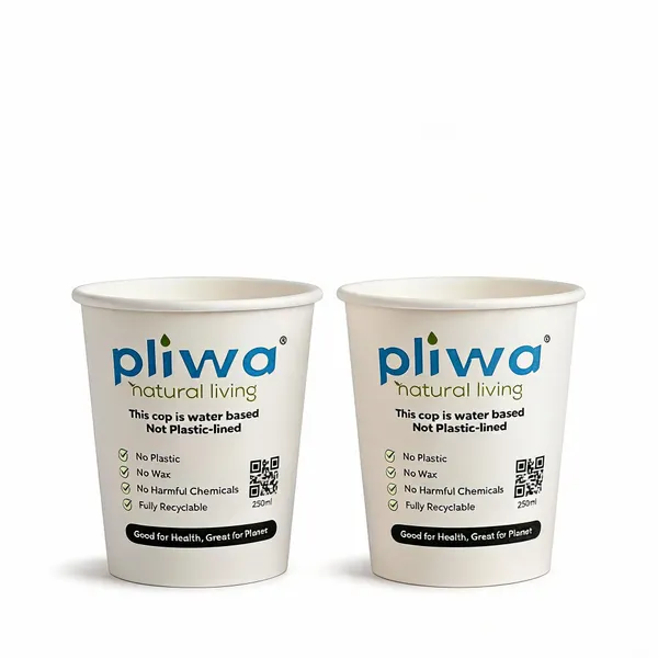 Pliwa_|_Paper_Cup_|_Plastic_Free_|_Water_Based_Coat_(Aqueous)_|_250_Ml_|_For_Hot_&_Cold_|_Eco-Friendly_-_Pack_Of_2
