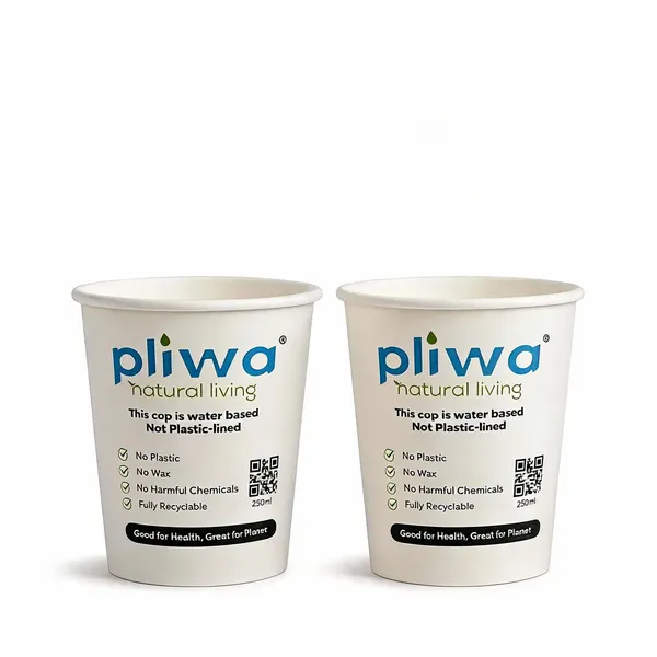 Pliwa_|_Paper_Cup_|_Plastic_Free_|_Water_Based_Coat_(Aqueous)_|_250_ml_-_Pack_of_50_|_for_Hot_&_Cold_|_Eco-Friendly