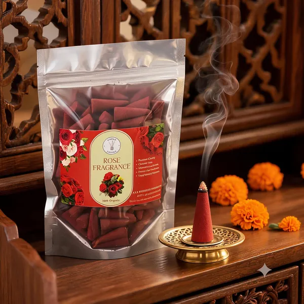 Rose_Fragrance_Organic_Incense_Cones
