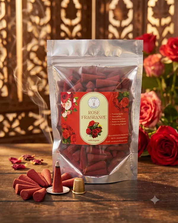 Rose_Fragrance_Organic_Incense_Cones