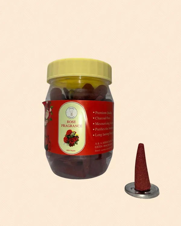 Rose_Fragrance_Charcoal-Free_Dhoop_Cones_50_Peice