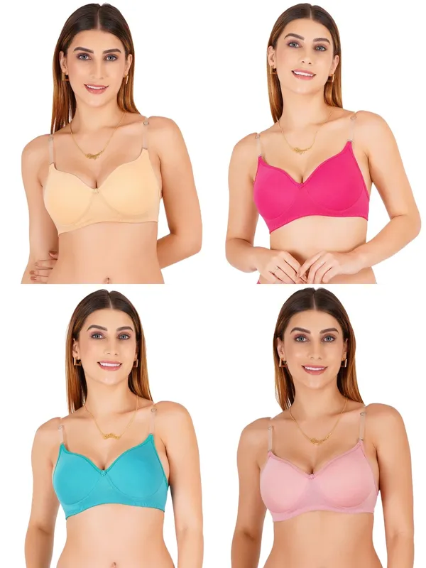 Cotton_Padded_Moulded_Cup_Everyday_Bra_For_Women_Pack_Of_4
